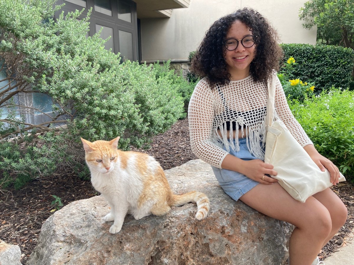 Harry with his fan, Daniella, July 5, 2023